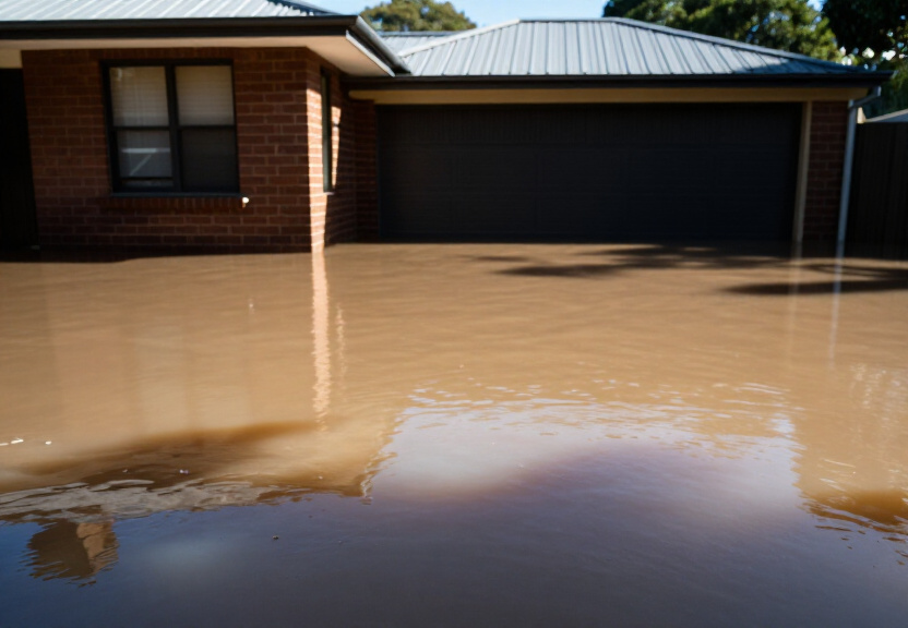 Before and After Flood Damage Repair in Revesby